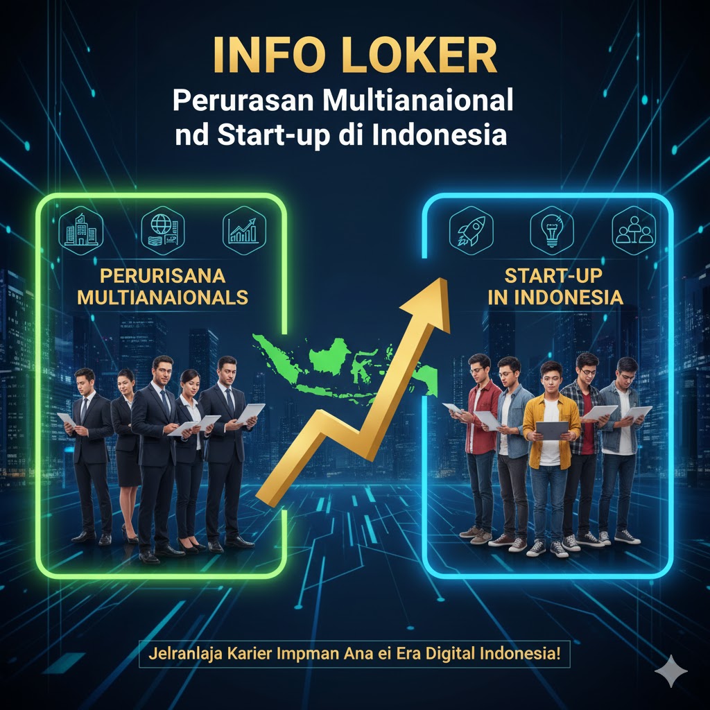 Info Loker Perusahaan Multinasional dan Start-up di Indonesia